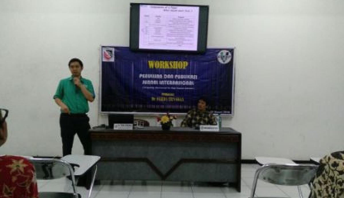Workshop Penulisan Dan Publikasi Jurnal Internasional