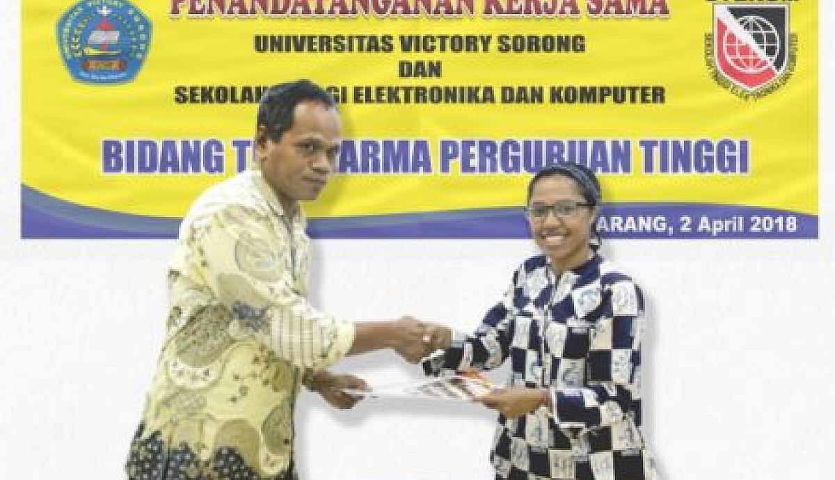 Kerja Sama Stekom, Stmik Provisi Dan Universitas Victory Sorong Papua