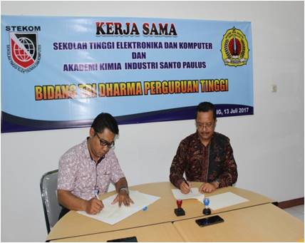 Kerja Sama STEKOM Dan Akin Santo Paulus