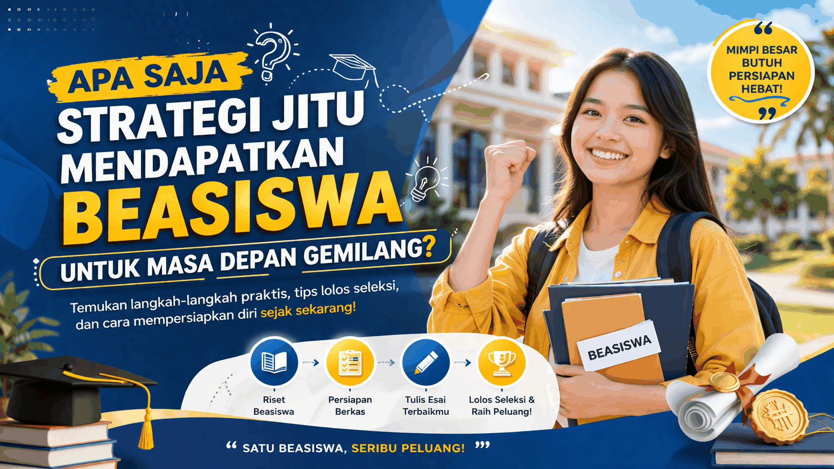 Apa Saja Strategi Jitu Mendapatkan Beasiswa Untuk Masa Depan Gemilang?