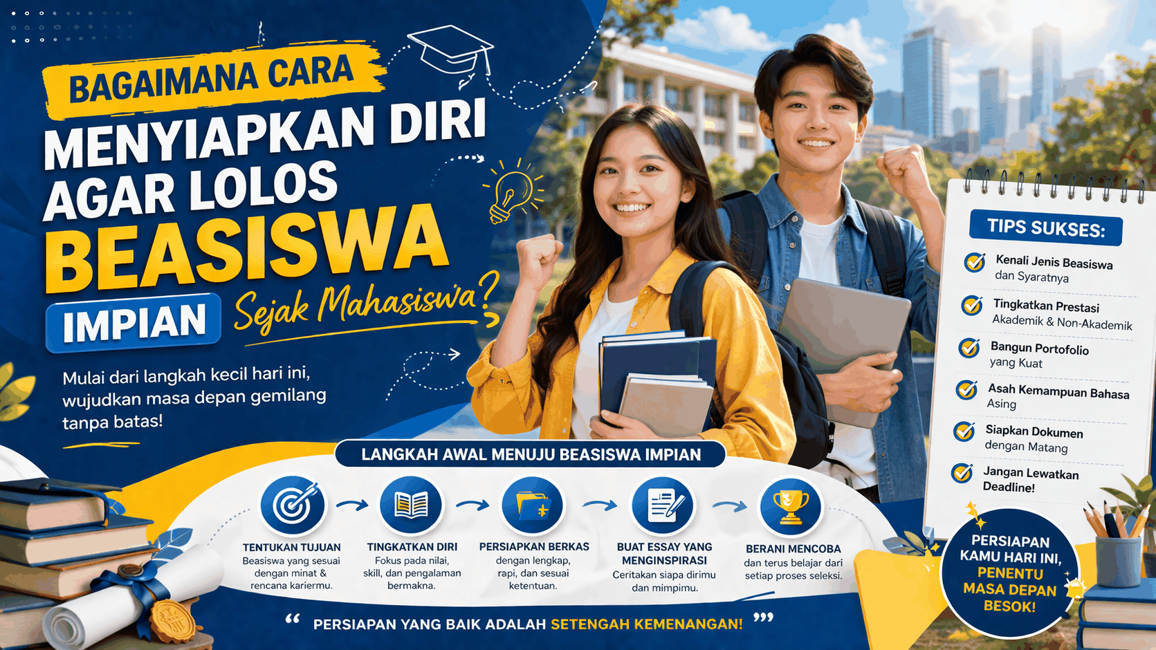 Bagaimana Cara Menyiapkan Diri Agar Lolos Beasiswa Impian Sejak Mahasiswa?