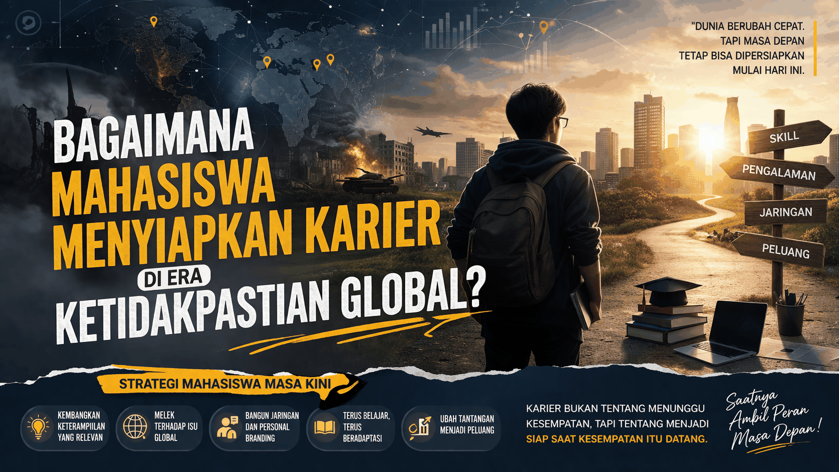 Bagaimana Mahasiswa Menyiapkan Karier Di Era Ketidakpastian Global?
