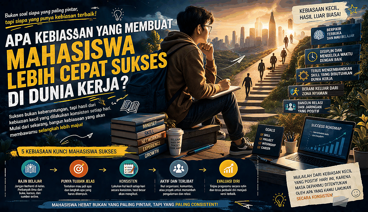 Apa Kebiasaan Yang Membuat Mahasiswa Lebih Cepat Sukses Di Dunia Kerja?