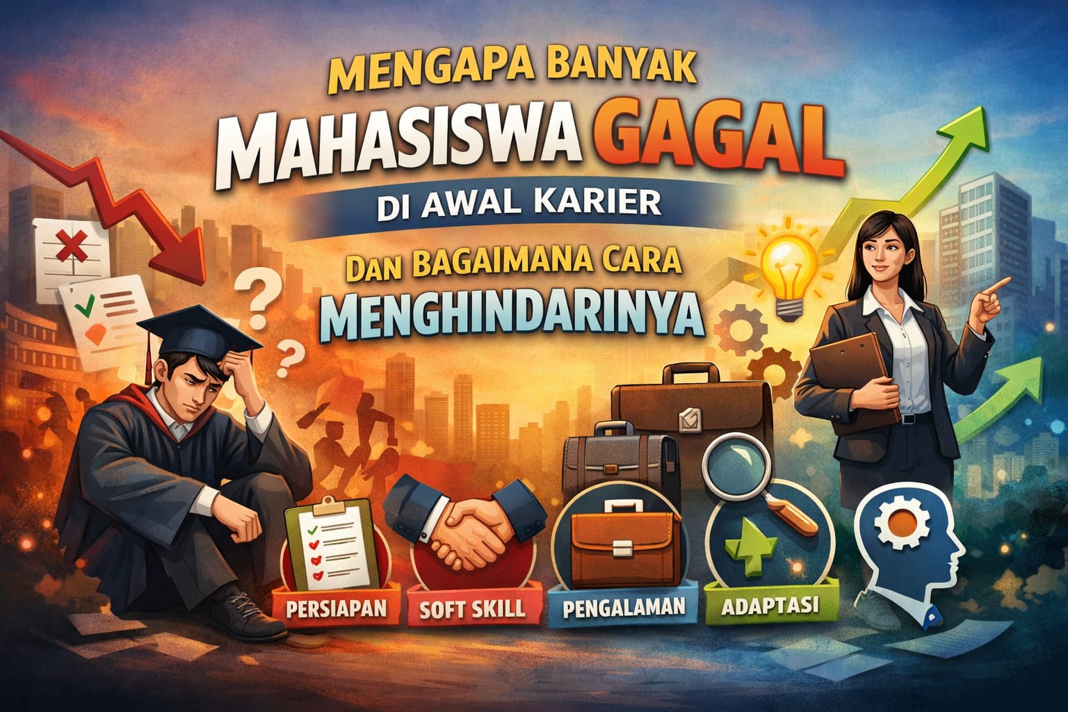 Mengapa Banyak Mahasiswa Gagal di Awal Karier dan Bagaimana Cara Menghindarinya