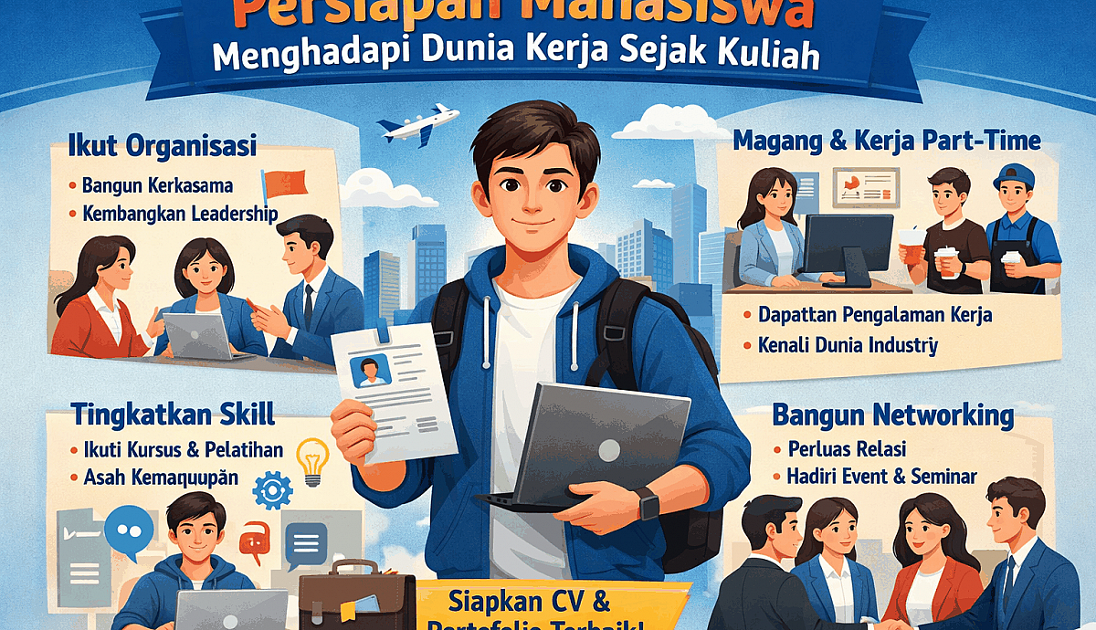 Bagaimana Cara Mahasiswa Mempersiapkan Diri Agar Siap Menghadapi Dunia Kerja Sejak Kuliah?