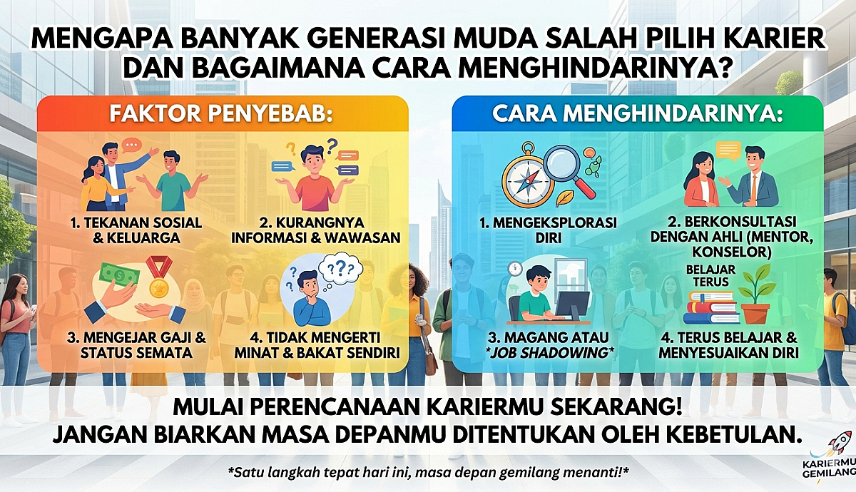 Mengapa Banyak Generasi Muda Salah Pilih Karier dan Bagaimana Cara Menghindarinya?