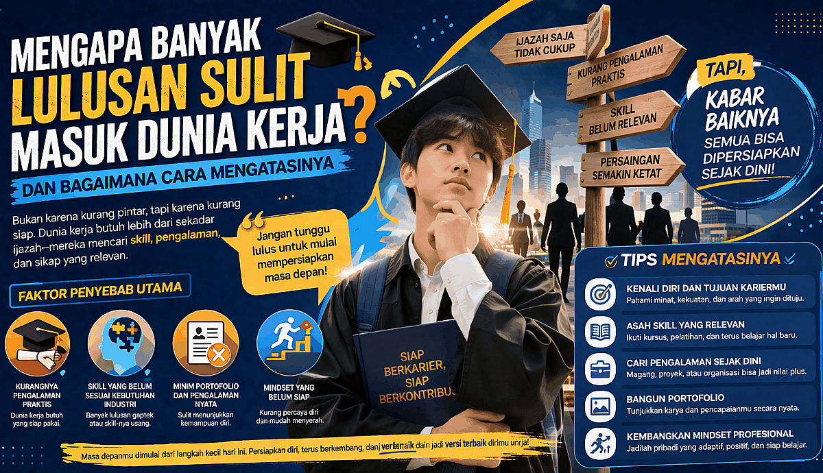 Mengapa Banyak Lulusan Sulit Masuk Dunia Kerja Dan Bagaimana Cara Mengatasinya?