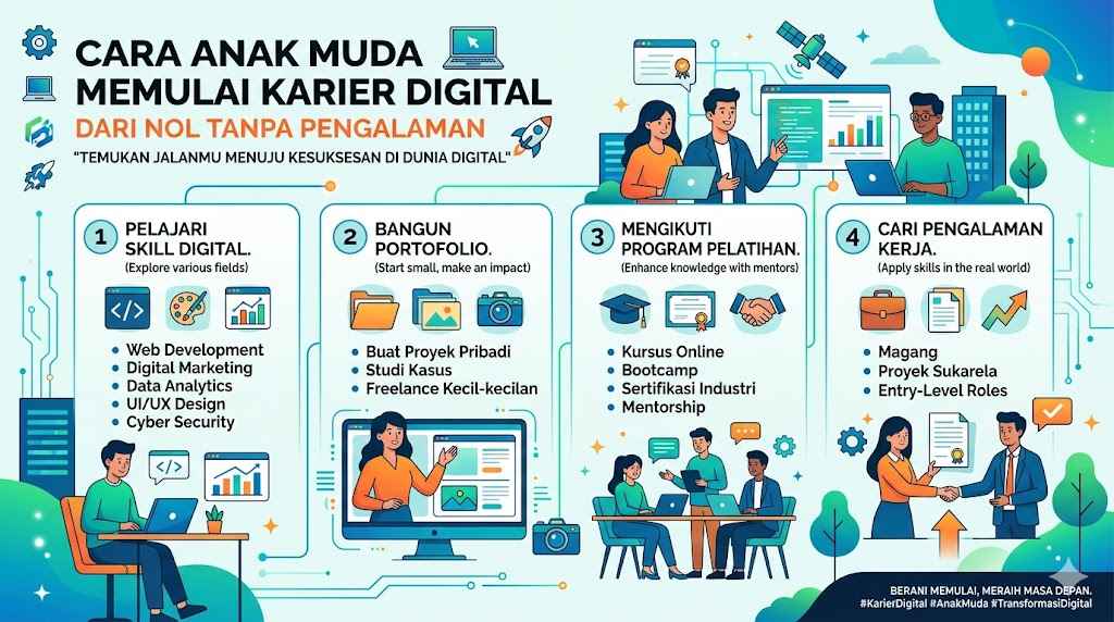 Cara Anak Muda Memulai Karier Digital dari Nol Tanpa Pengalaman