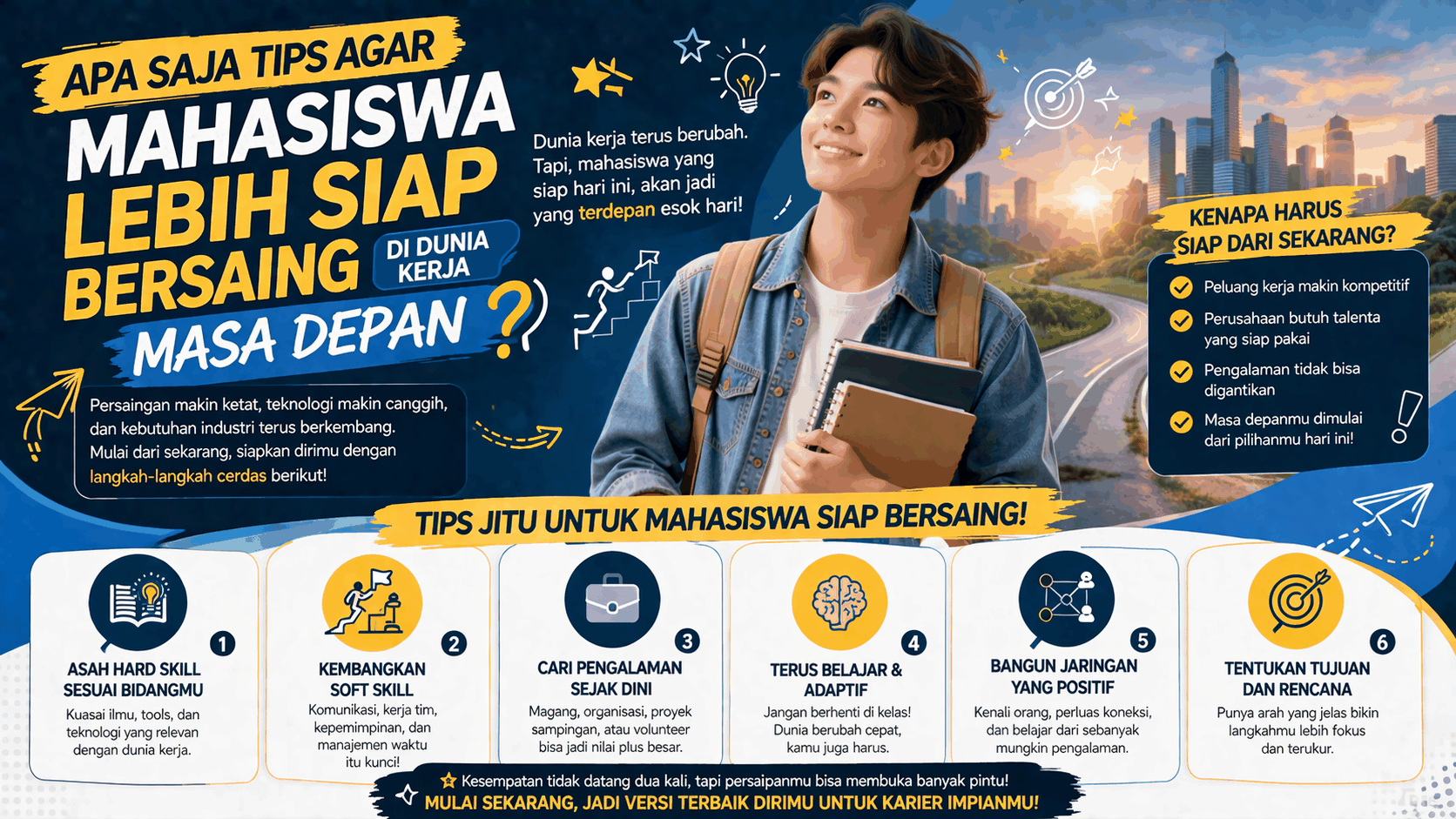 Apa Saja Tips Agar Mahasiswa Lebih Siap Bersaing Di Dunia Kerja Masa Depan?