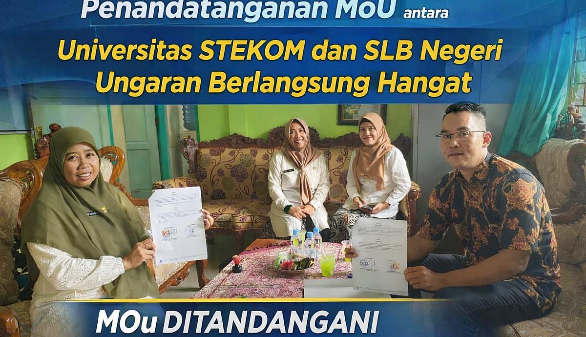 Penandatanganan MoU antara Universitas STEKOM dan SLB Negeri Ungaran Berlangsung Hangat