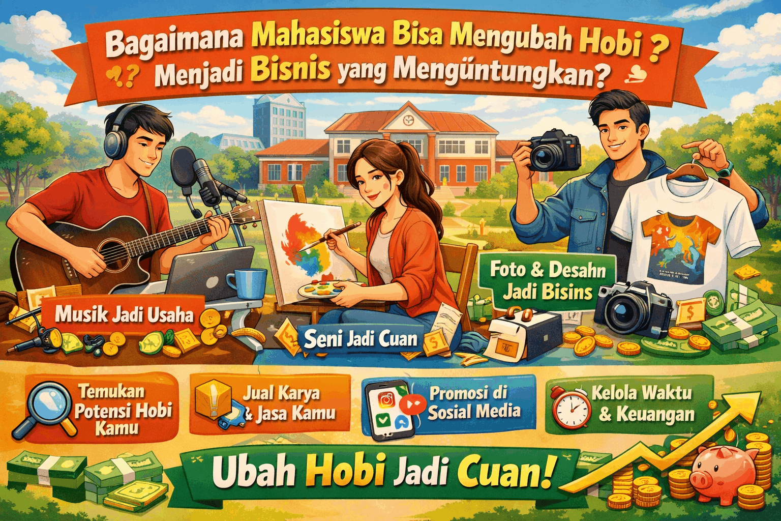 Bagaimana Mahasiswa Bisa Mengubah Hobi Menjadi Bisnis Yang Menguntungkan?