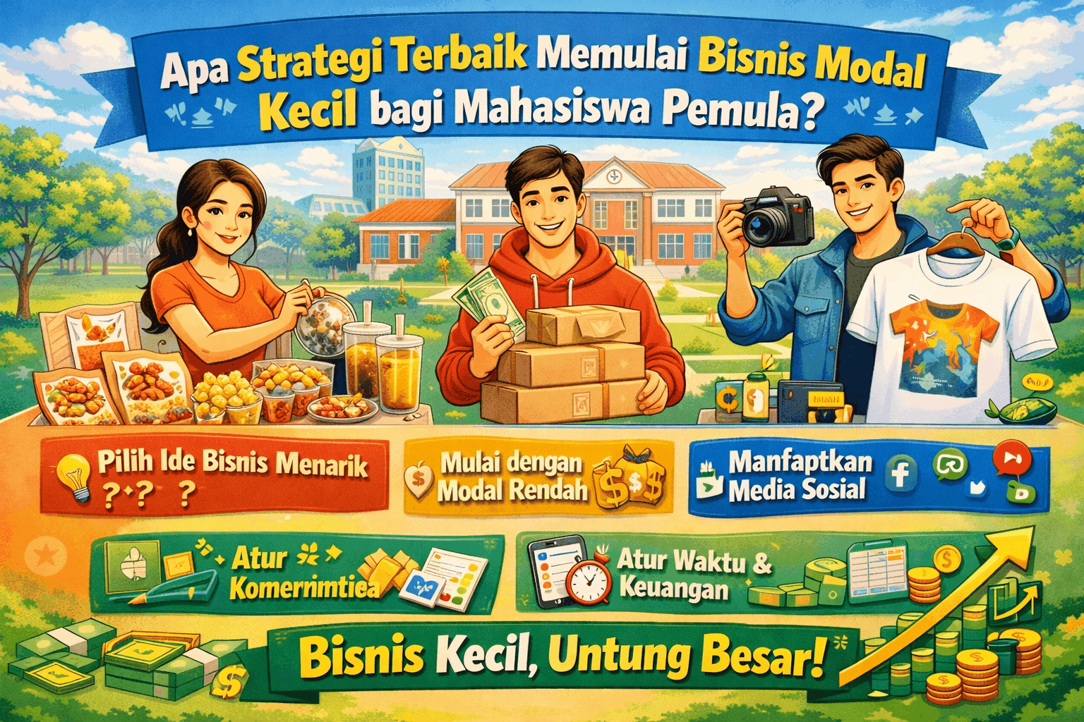 Apa Strategi Terbaik Memulai Bisnis Modal Kecil Bagi Mahasiswa Pemula?