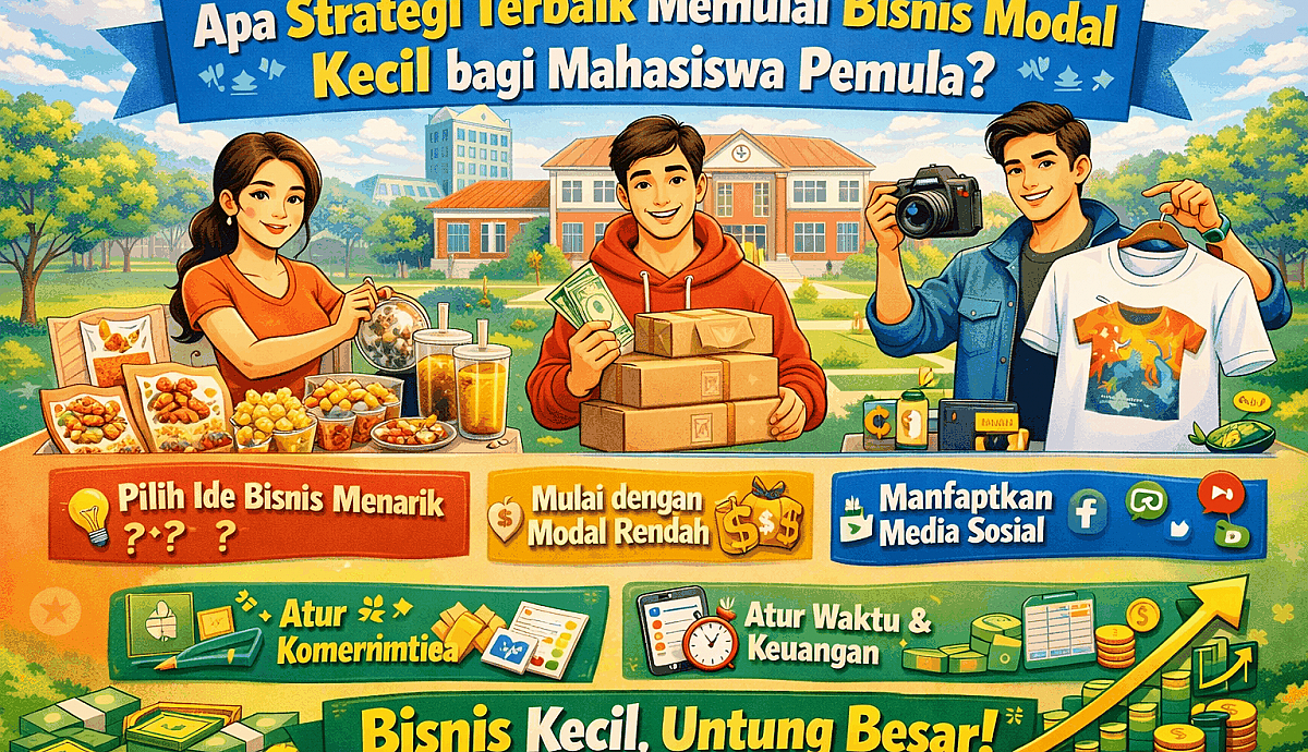 Apa Strategi Terbaik Memulai Bisnis Modal Kecil Bagi Mahasiswa Pemula?