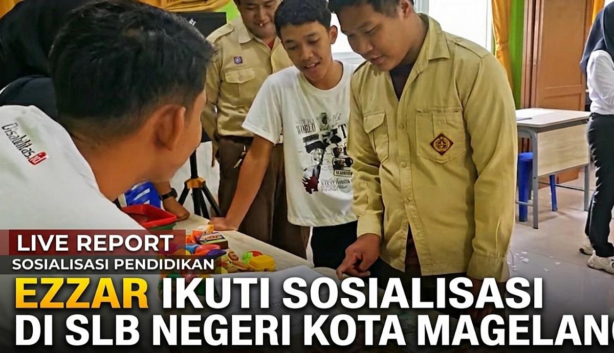 Siswa dari SMK Muhammadiyah Mungkid, Ezzar Yoga Maulana Ikuti Sosialisasi Strategi Kebekerjaan untuk Siswa Berkebutuhan Khusus di SLB Negeri Kota Magelang bersama Universitas STEKOM