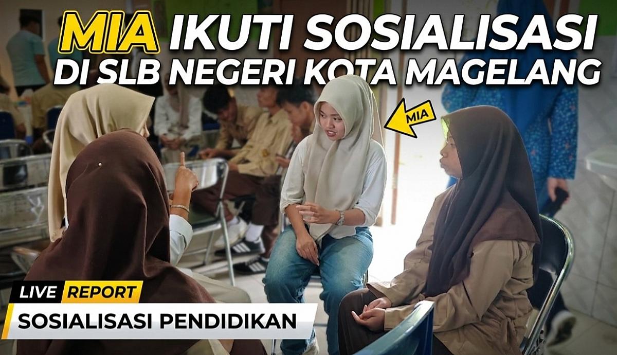 Siswa dari SMK Ma'arif Salam, Mia Aulia Ikuti Sosialisasi Strategi Kebekerjaan untuk Siswa Berkebutuhan Khusus di SLB Negeri Kota Magelang bersama Universitas STEKOM