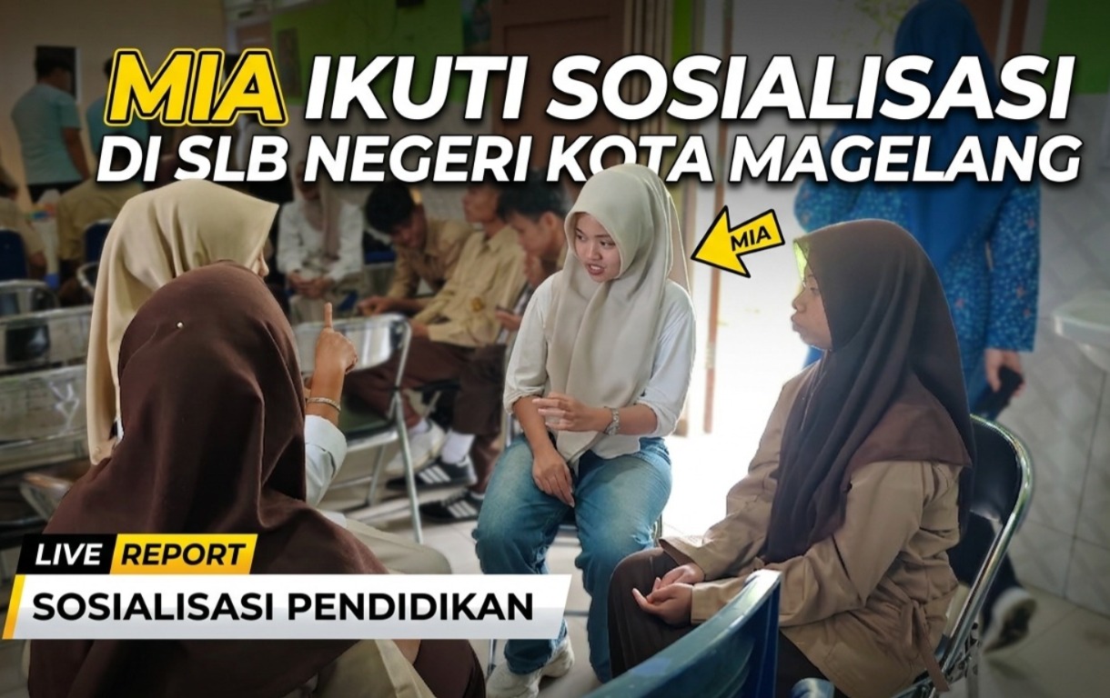 Siswa dari SMK Ma'arif Salam, Mia Aulia Ikuti Sosialisasi Strategi Kebekerjaan untuk Siswa Berkebutuhan Khusus di SLB Negeri Kota Magelang bersama Universitas STEKOM