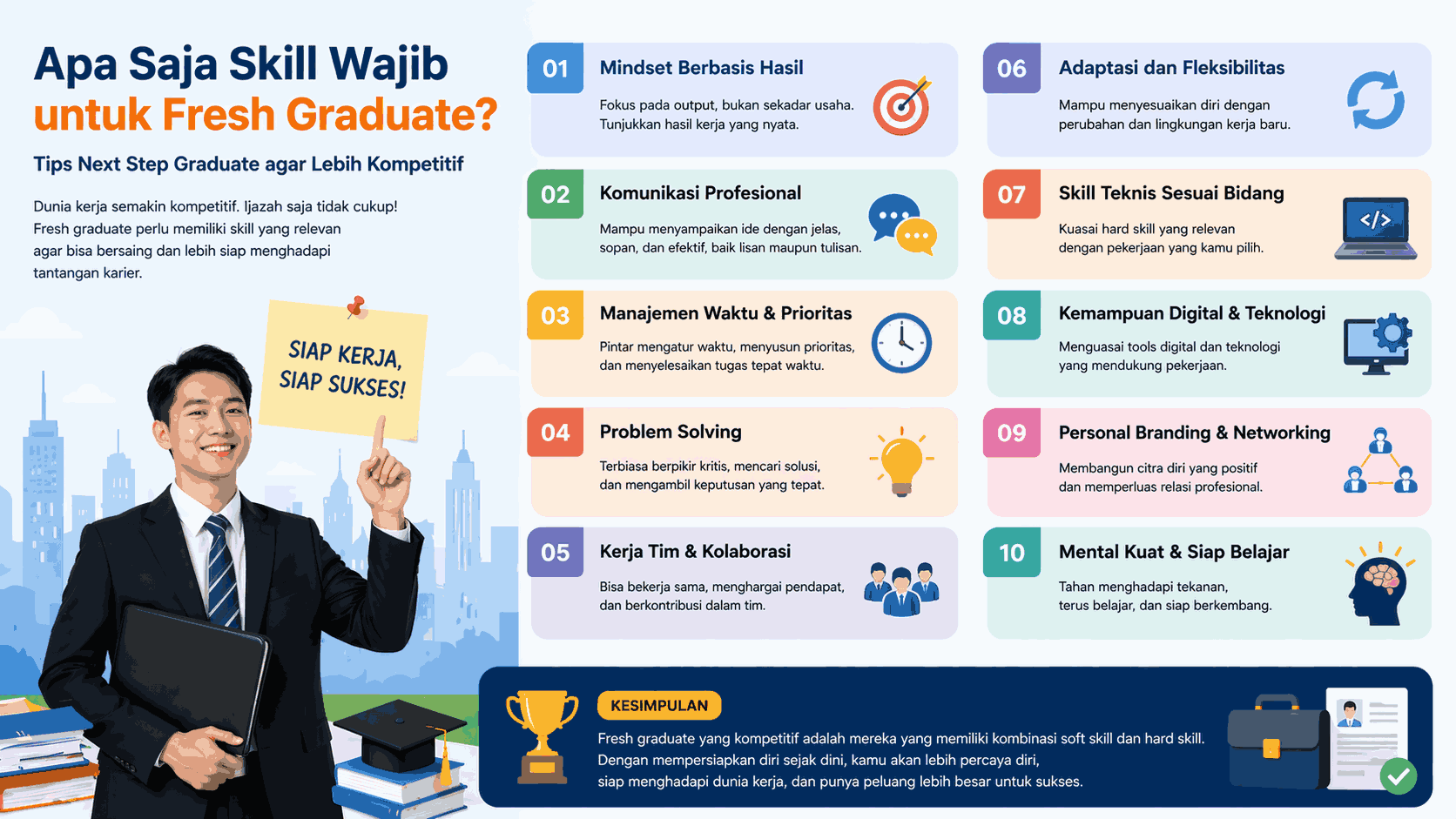 Apa Saja Skill Wajib untuk Fresh Graduate? Tips Next Step Graduate agar Lebih Kompetitif