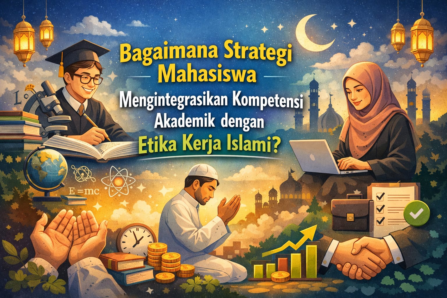Bagaimana Strategi Mahasiswa Mengintegrasikan Kompetensi Akademik dengan Etika Kerja Islami?