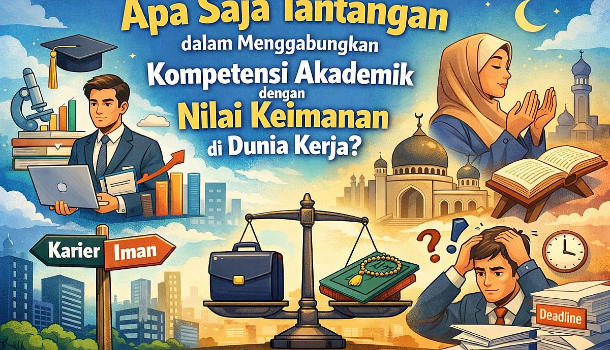 Apa Saja Tantangan dalam Menggabungkan Kompetensi Akademik dengan Nilai Keimanan di Dunia Kerja?