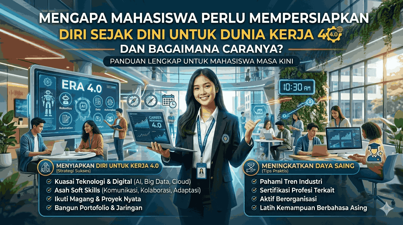 Mengapaf Mahasiswa Perlu Mempersiapkan Diri Sejak Dini untuk Dunia Kerja 4.0 dan Bagaimana Caranya?