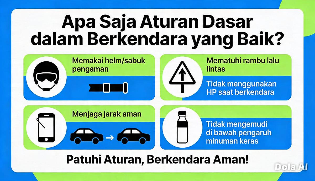 Apa Saja Aturan Dasar dalam Berkendara yang Baik?