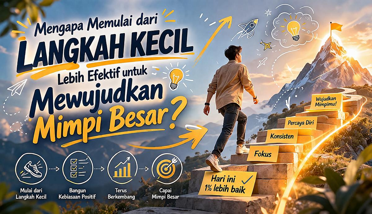 Mengapa Memulai dari Langkah Kecil Lebih Efektif untuk Mewujudkan Mimpi Besar?