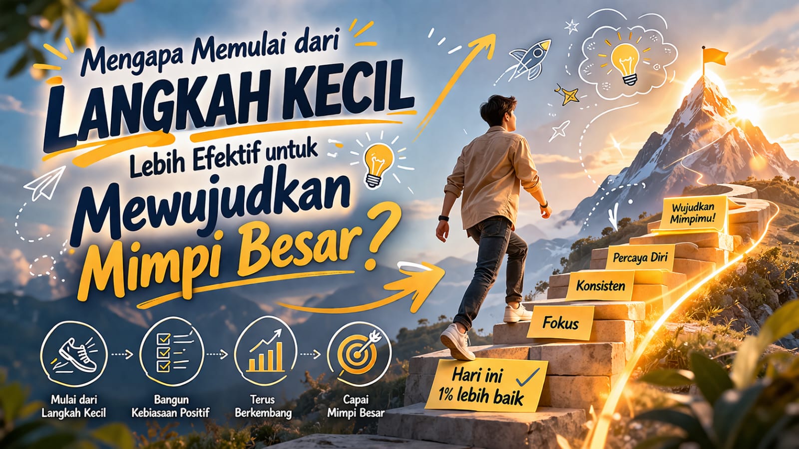 Mengapa Memulai dari Langkah Kecil Lebih Efektif untuk Mewujudkan Mimpi Besar?
