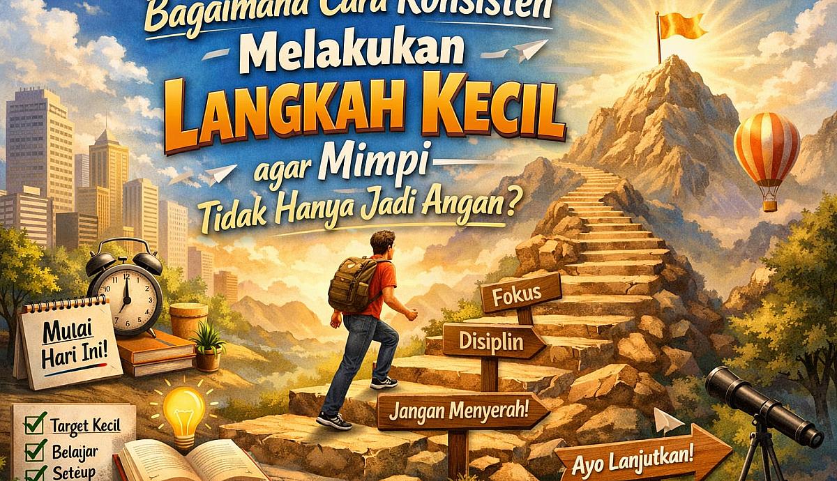 Bagaimana Cara Konsisten Melakukan Langkah Kecil agar Mimpi Tidak Hanya Jadi Angan?