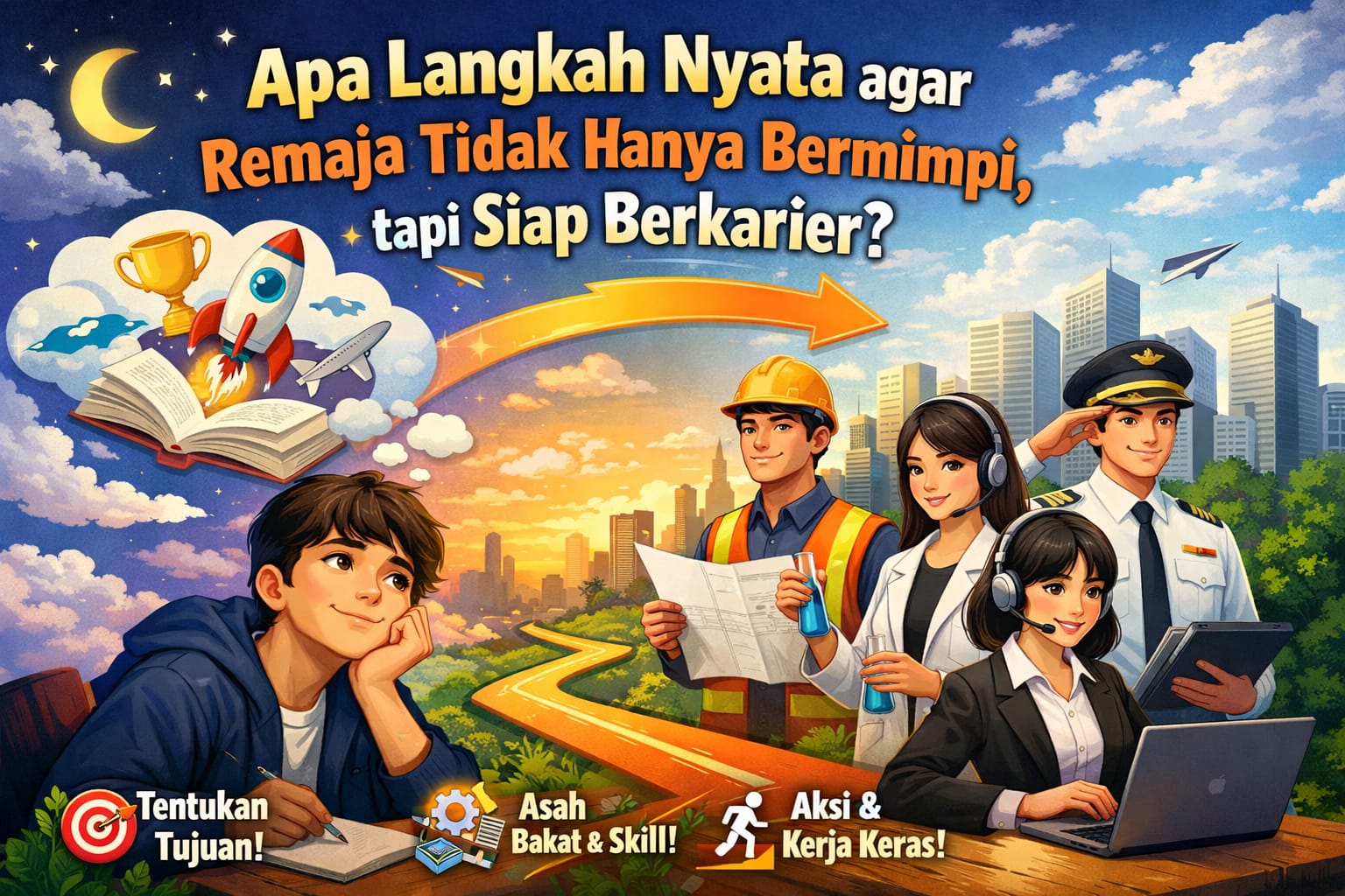 Apa Langkah Nyata agar Remaja Tidak Hanya Bermimpi, tapi Siap Berkarier?