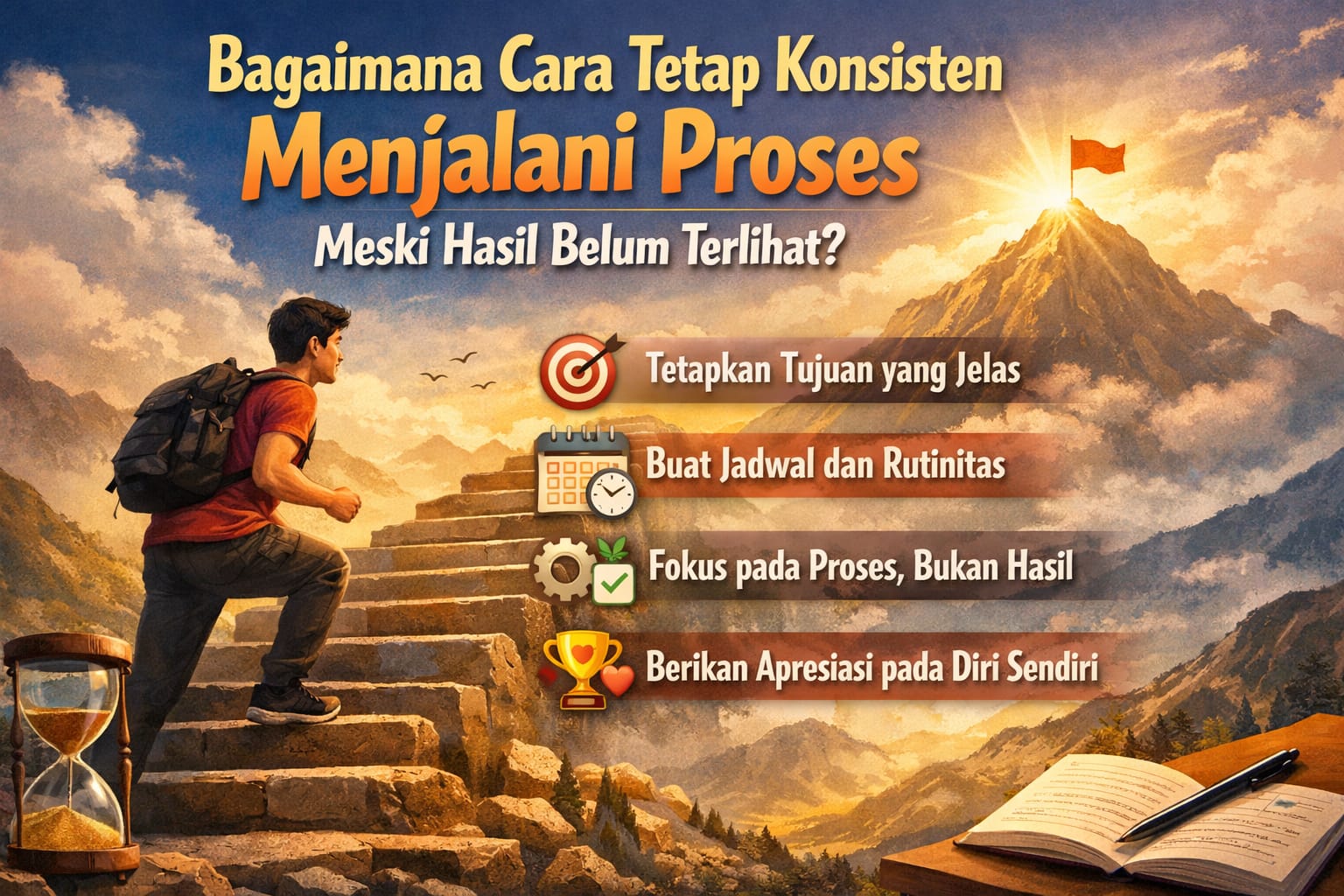 Bagaimana Cara Tetap Konsisten Menjalani Proses Meski Hasil Belum Terlihat?