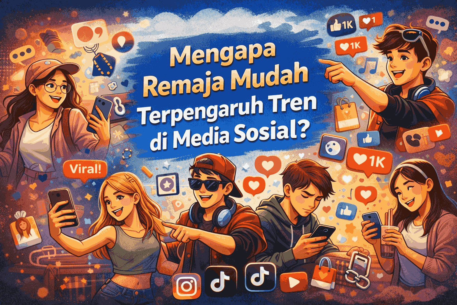 Mengapa Remaja Mudah Terpengaruh Tren di Media Sosial?