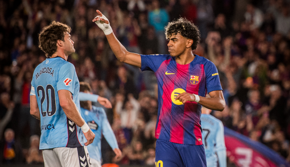 Barcelona Tundukkan Celta Vigo 1-0, Penalti Lamine Yamal Jadi Penentu Kemenangan