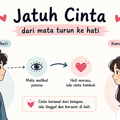 Jatuh Cinta, Dari Mata Turun ke Hati