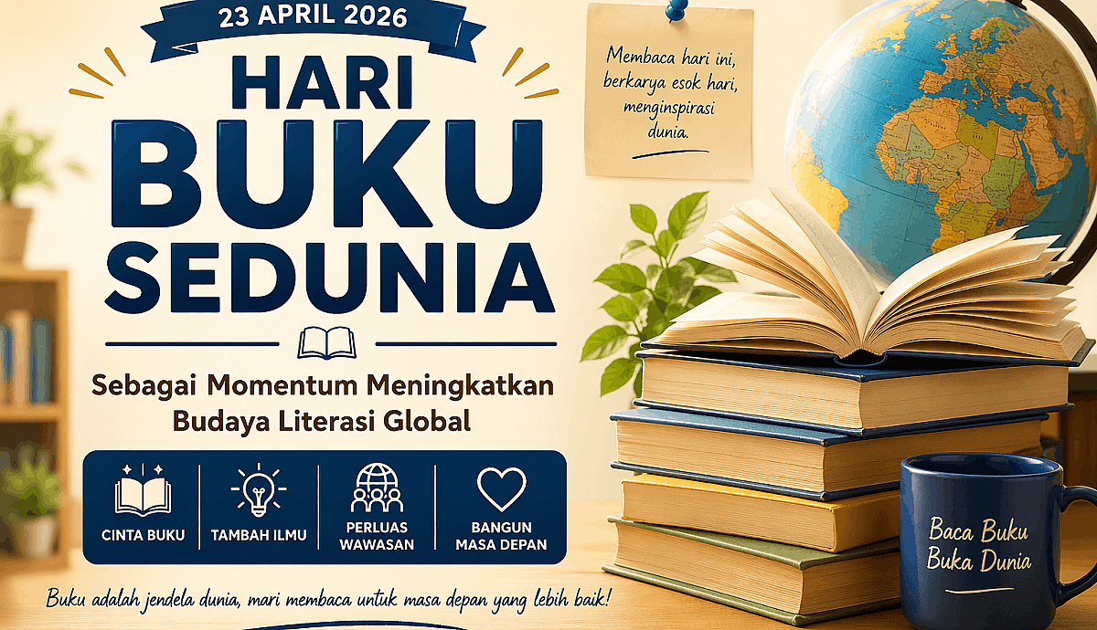 Hari Buku Sedunia 2026 sebagai Momentum Meningkatkan Budaya Literasi Global