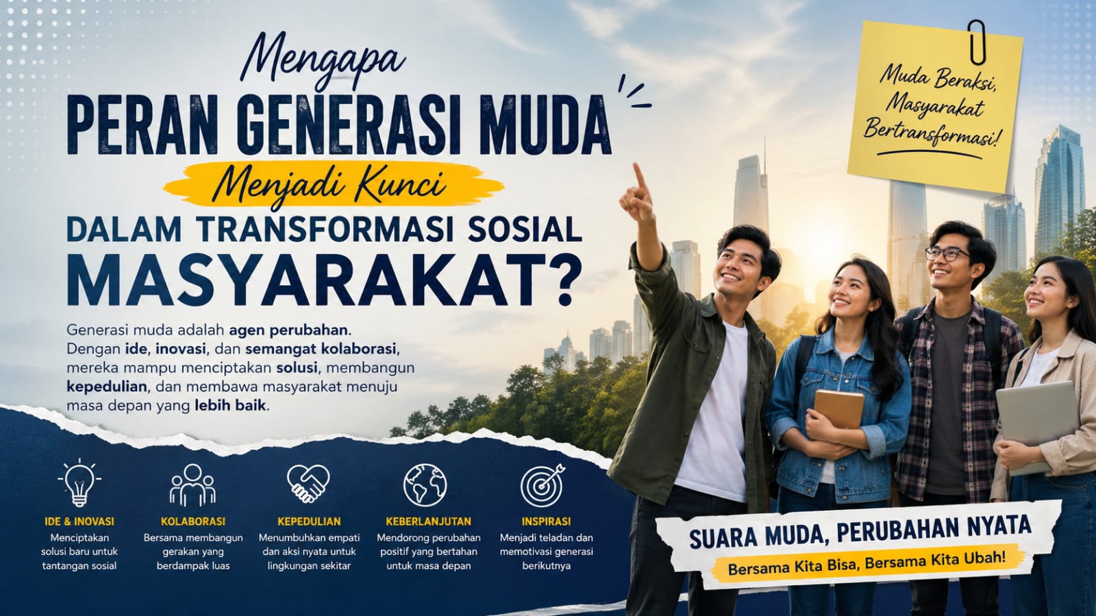 Mengapa Peran Generasi Muda Menjadi Kunci dalam Transformasi Sosial Masyarakat?