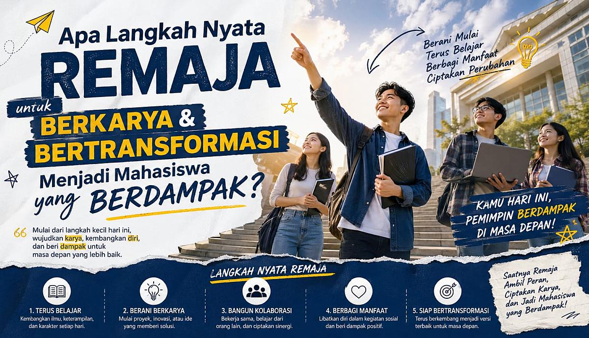 Apa Langkah Nyata Remaja untuk Berkarya dan Bertransformasi Menjadi Mahasiswa yang Berdampak?