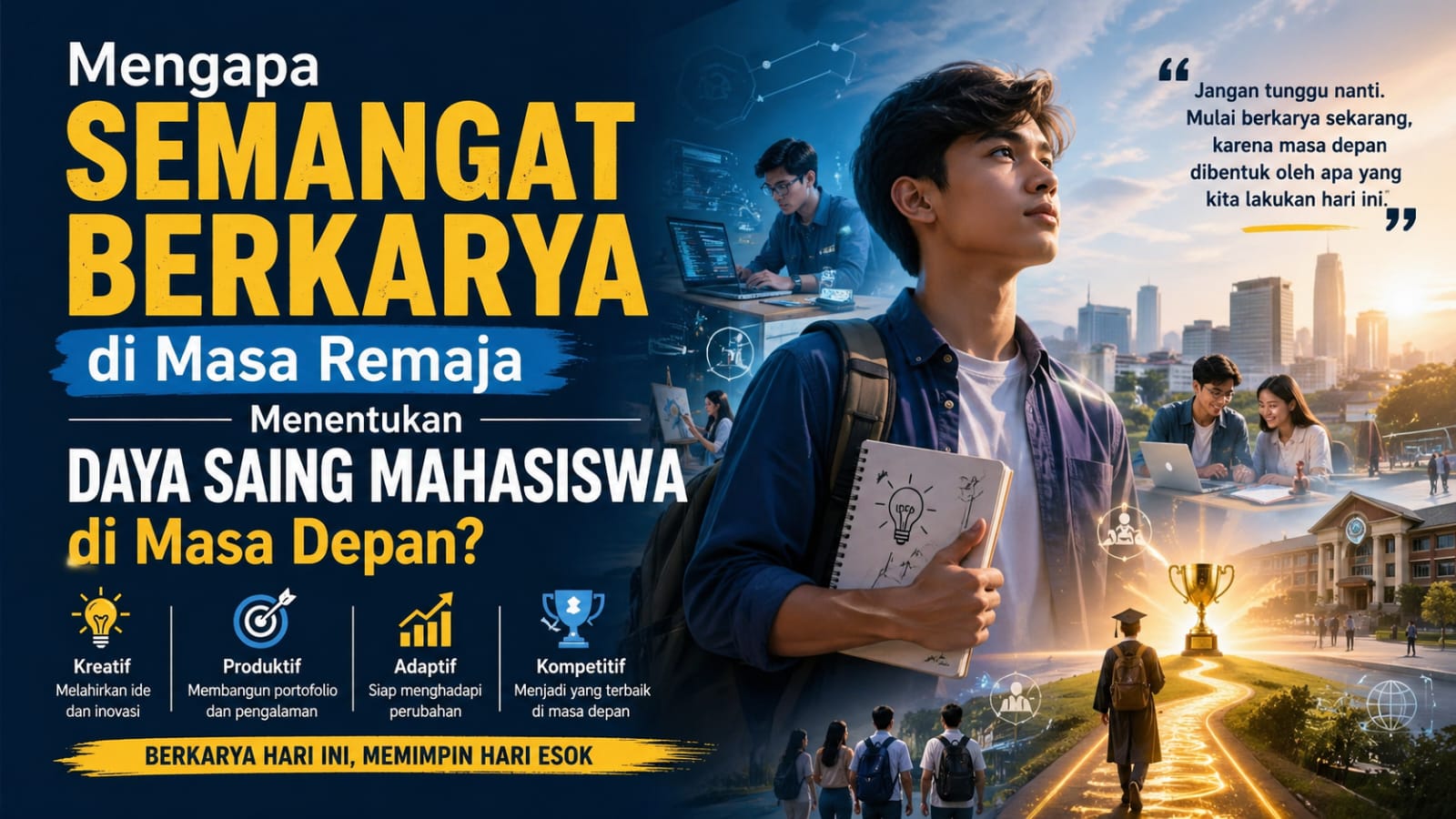 Mengapa Semangat Berkarya di Masa Remaja Menentukan Daya Saing Mahasiswa di Masa Depan?