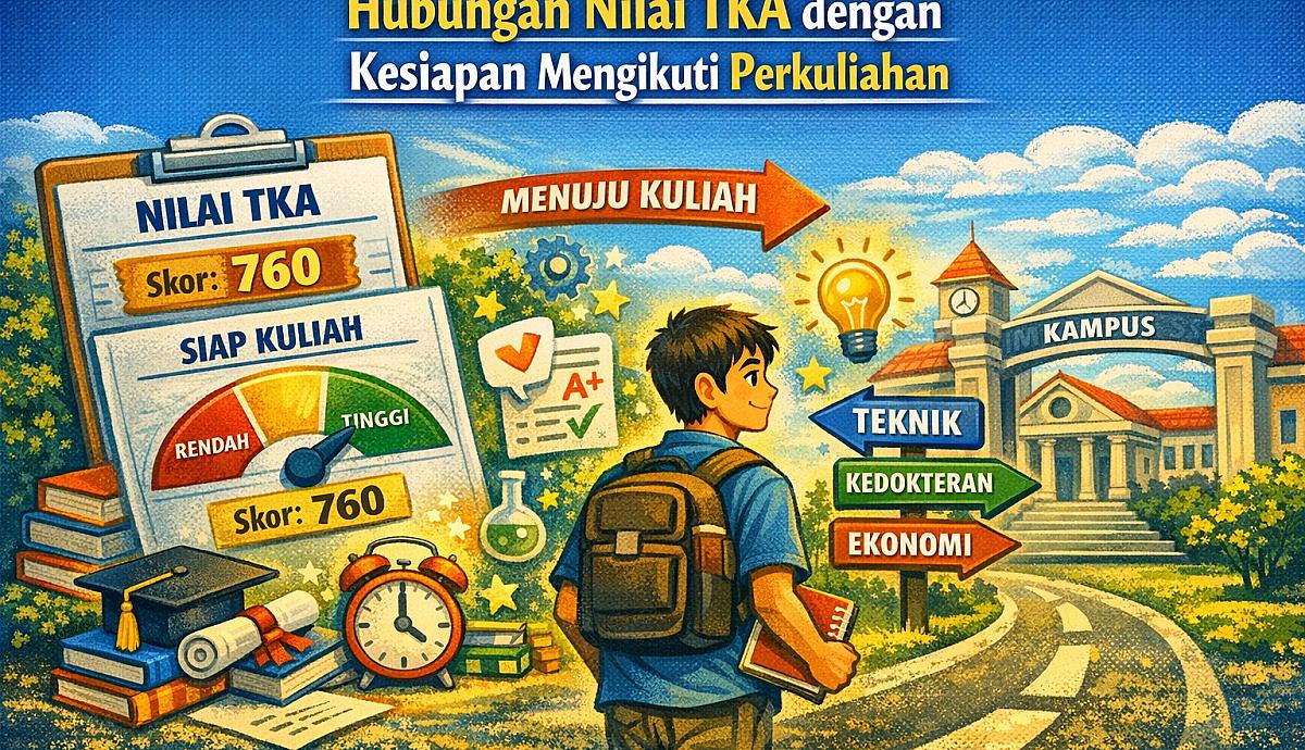 Hubungan Nilai TKA dengan Kesiapan Mengikuti Perkuliahan
