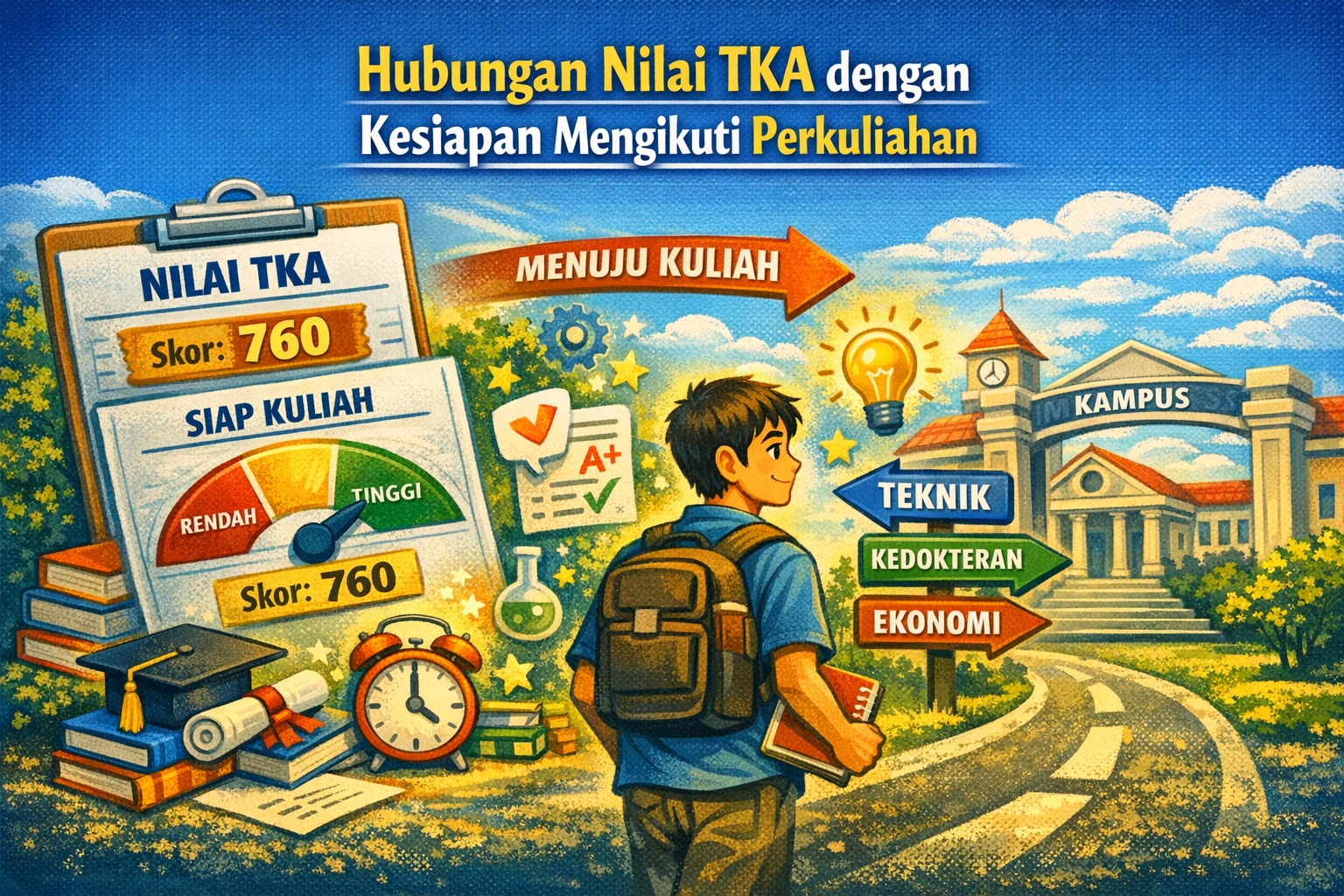 Hubungan Nilai TKA dengan Kesiapan Mengikuti Perkuliahan