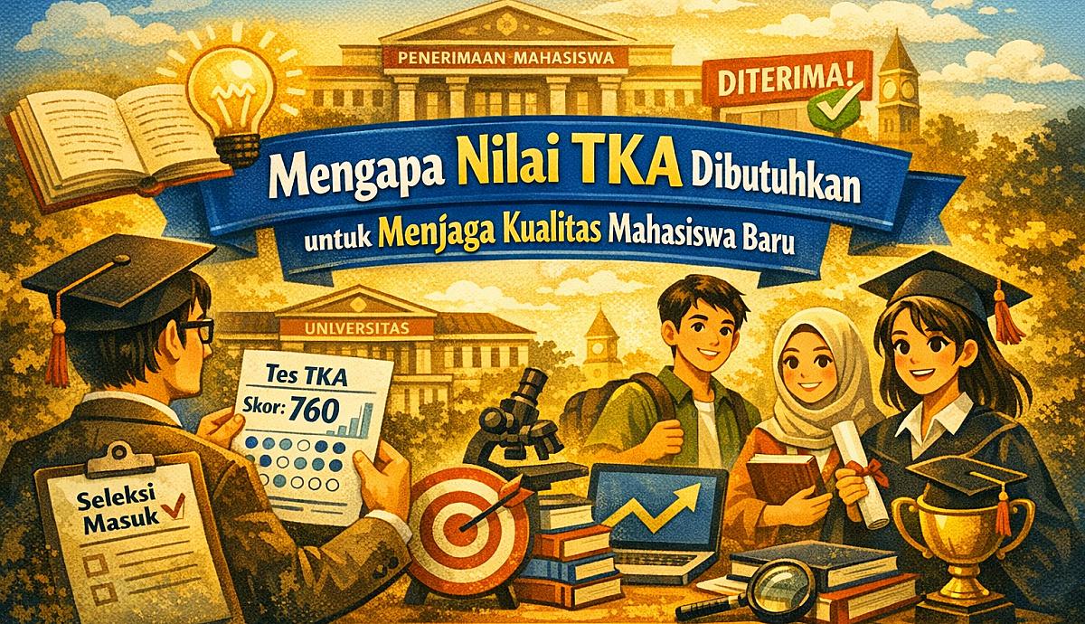 Mengapa Nilai TKA Dibutuhkan untuk Menjaga Kualitas Mahasiswa Baru