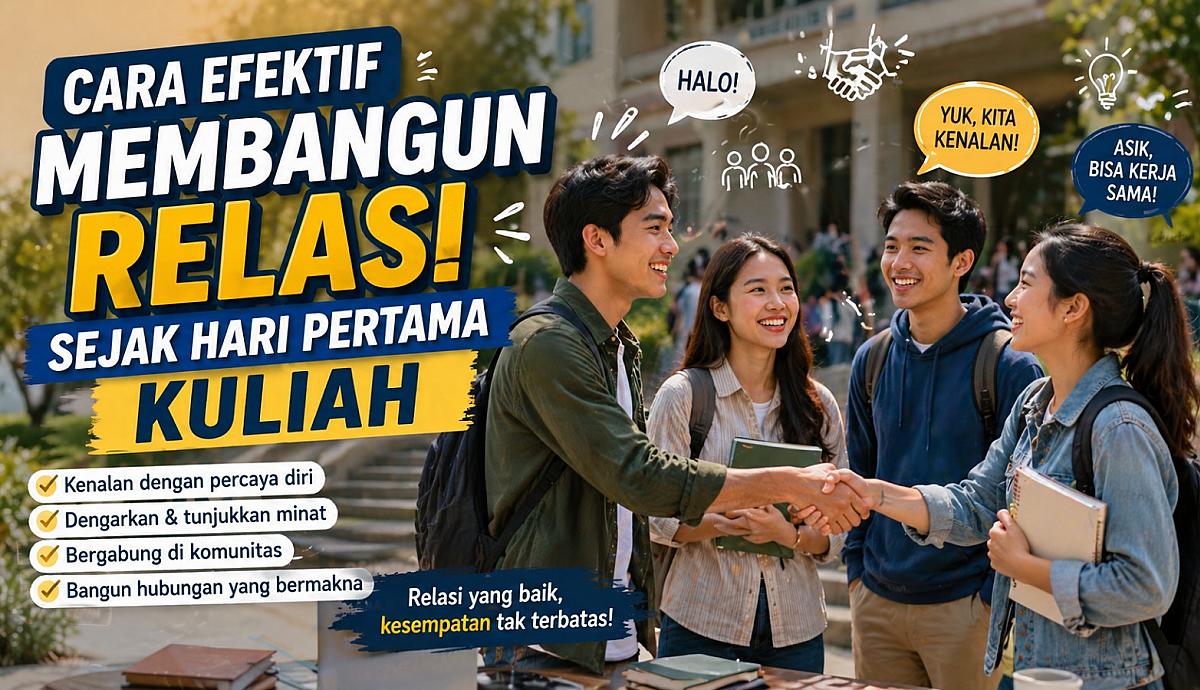 Cara efektif membangun relasi sejak hari pertama kuliah