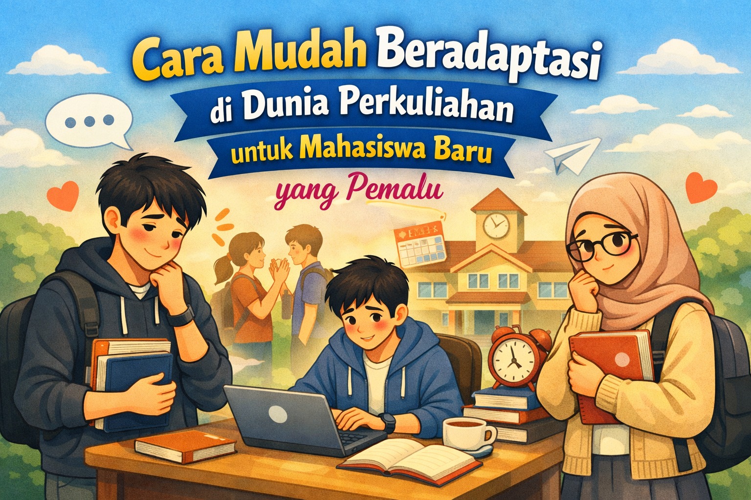 Cara Mudah Beradaptasi di Dunia Perkuliahan untuk Mahasiswa Baru yang Pemalu