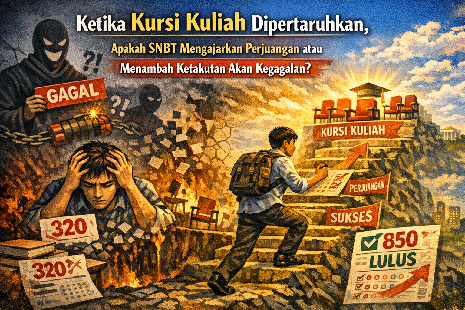 Ketika Kursi Kuliah Dipertaruhkan, Apakah SNBT Mengajarkan Perjuangan atau Menambah Ketakutan Akan Kegagalan?