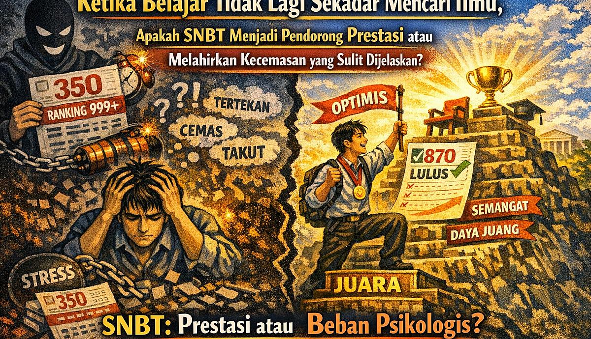Ketika Belajar Tidak Lagi Sekadar Mencari Ilmu, Apakah SNBT Menjadi Pendorong Prestasi atau Beban Psikologis bagi Siswa?