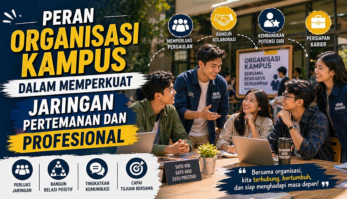 PERAN ORGANISASI KAMPUS DALAM MEMPERKUAT JARINGAN PERTEMANAN DAN PROFESIONAL