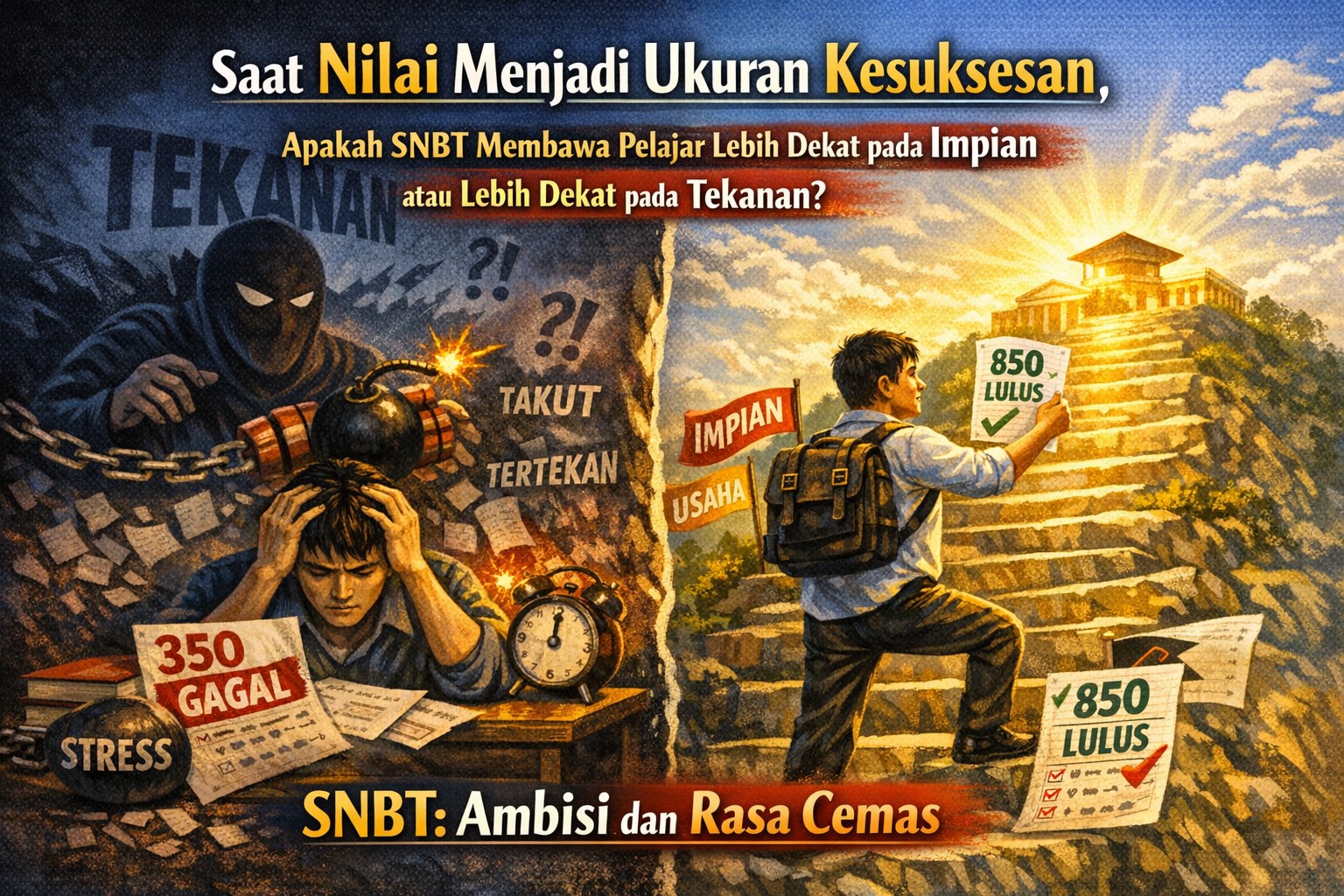 Saat Nilai Menjadi Ukuran Kesuksesan, Apakah SNBT Membawa Pelajar Lebih Dekat pada Impian atau Lebih Dekat pada Tekanan?
