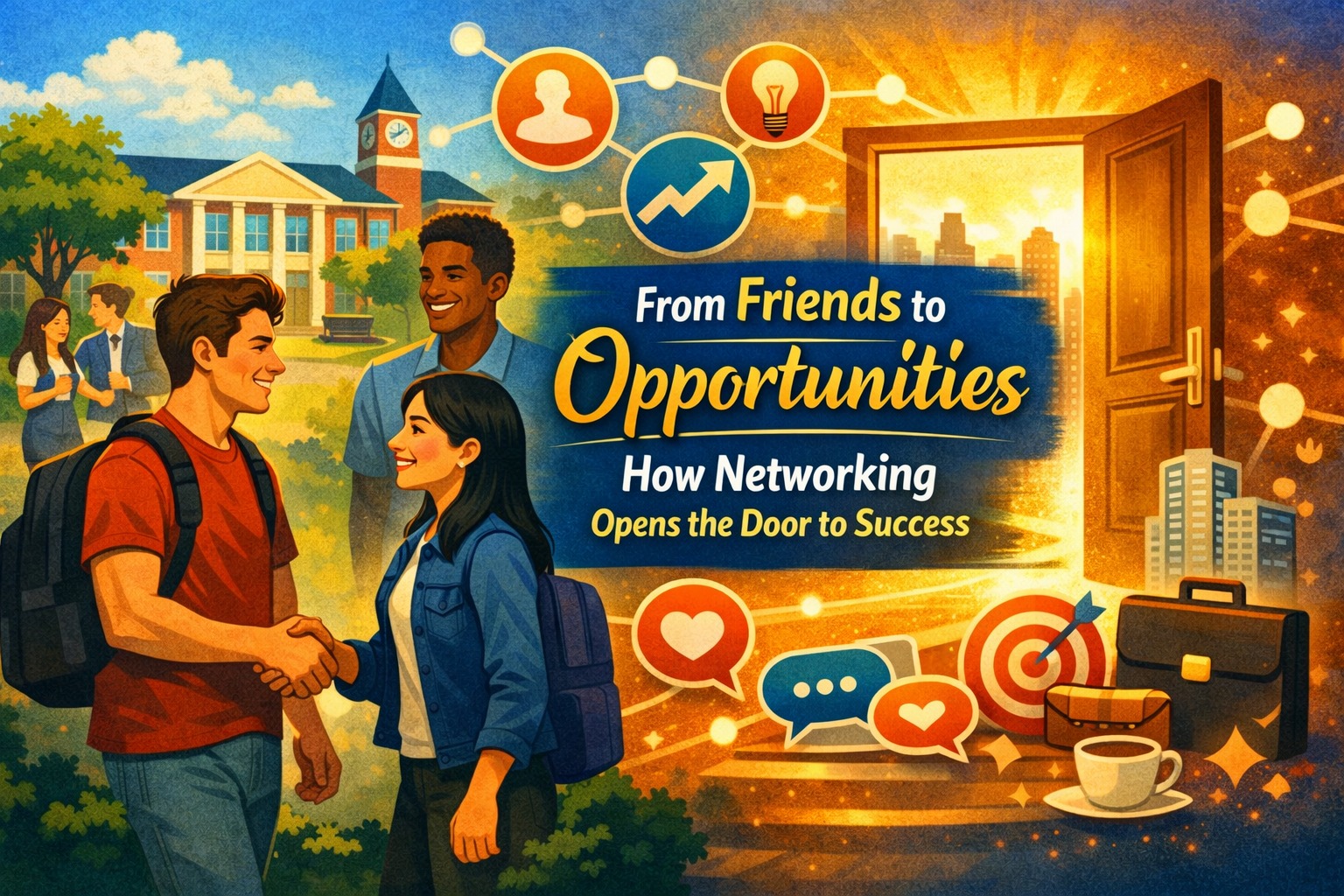From friends to opportunities how networking opens the door to success