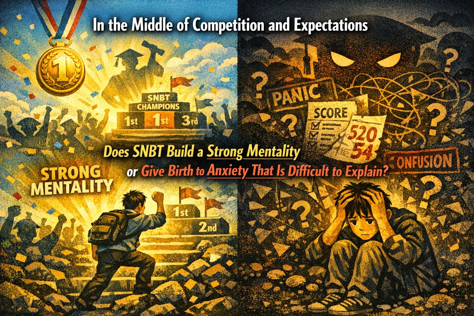 In the Middle of Competition and Expectations, Does SNBT Build a Strong Mentality or Give Birth to Anxiety That Is Difficult to Explain?