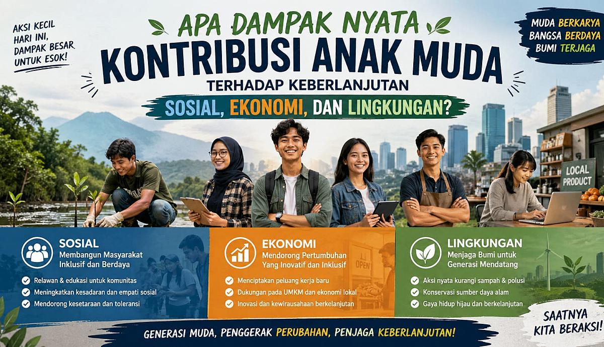 Apa Dampak Nyata Kontribusi Anak Muda terhadap Keberlanjutan Sosial, Ekonomi, dan Lingkungan?