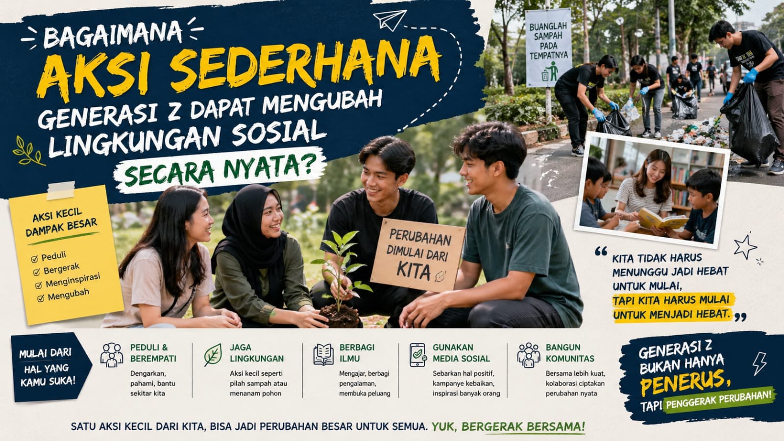Bagaimana Aksi Sederhana Generasi Z Dapat Mengubah Lingkungan Sosial Secara Nyata?